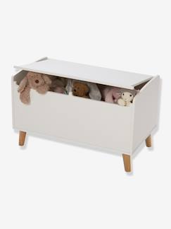Navaris Baúl de madera blanco - Arcón infantil con banco para almacenaje de  juguetes - Caja para organizar habitación de niños - 60 x 38 x 42 cm :  : Hogar y cocina