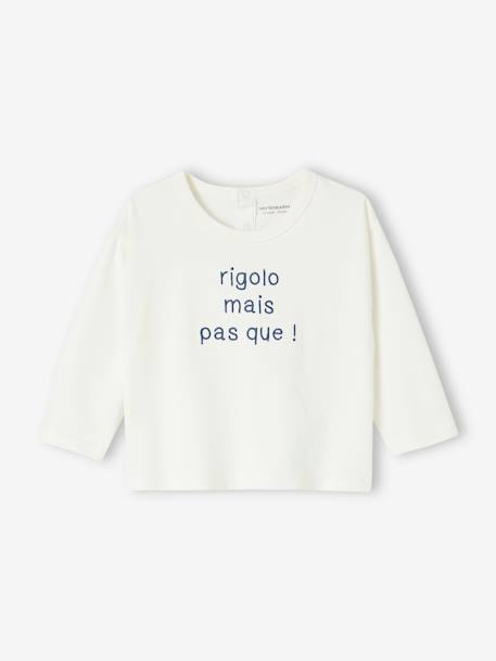 Bebé-Camisetas-Camiseta personalizable para bebé de algodón orgánico