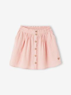 Niña-Faldas-Falda a color de gasa de algodón, para niña