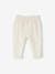 Pantalón para bebé niña de lino y algodón gris perla 