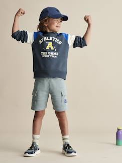 Niño-Ropa deportiva-Short deportivo estilo cargo para niño