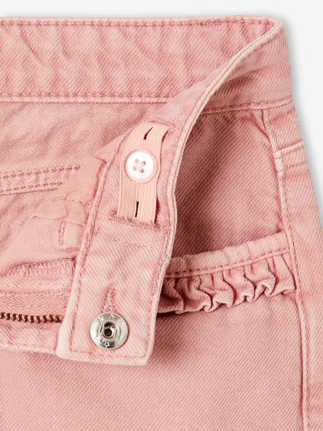 Pantalón recto MorphologiK para niña, talla de cadera estrecha rosado+verde sauce 