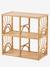 Mueble de almacenaje con 4 casilleros de ratán Sol madera 