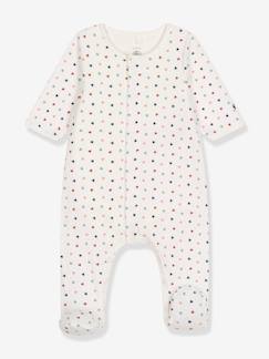 Pijamas y bodies bebé-Body-pijama con corazones para bebé PETIT BATEAU