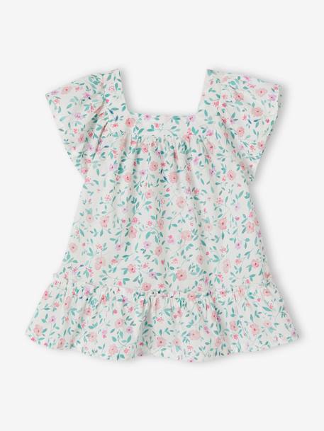 Bebé-Vestidos, faldas-Vestido de flores con mangas mariposa para bebé