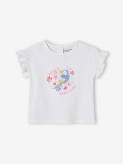-Camiseta Tucán con mangas con volantes para bebé