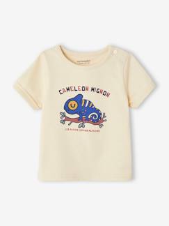 camisetas-Camiseta de manga corta camaleón para bebé