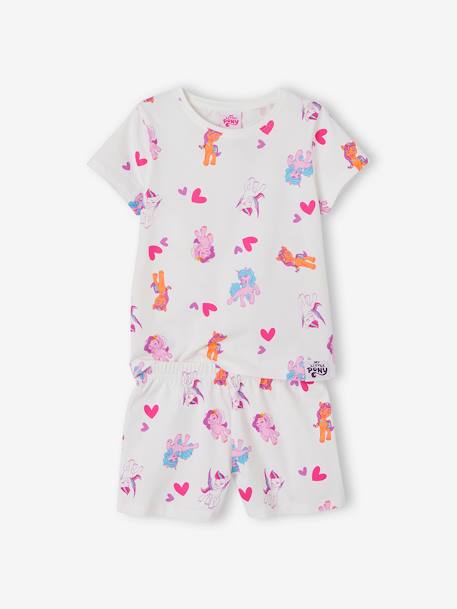 Pijama My little Pony® con short blanco estampado 