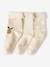 Pack de 3 pares de calcetines 'piña' para bebé beige arena 