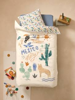 Textil Hogar y Decoración-Conjunto de funda nórdica + funda de almohada con algodón reciclado MEXICOOL