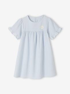 Niña-Pijamas-Camisón a rayas de popelina ligera para niña