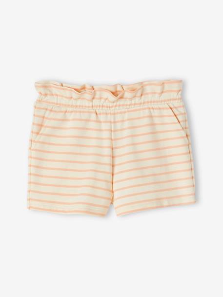 Pack de 2 shorts para niña albaricoque+malva+rosa chicle 
