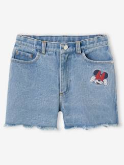 Niña-Shorts y bermudas-Calções de ganga bordada Minnie® da Disney, para criança