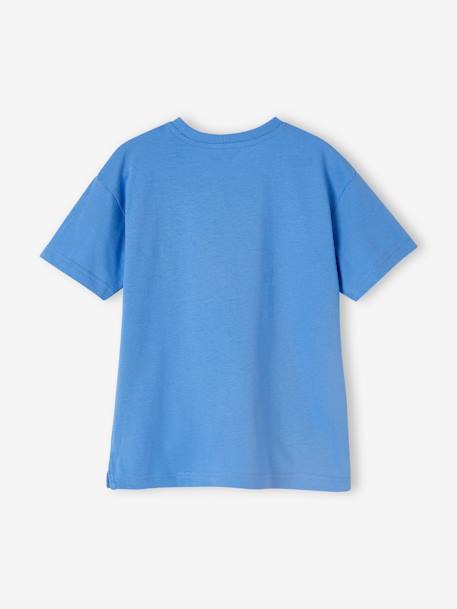 Camiseta para niño azul azur 