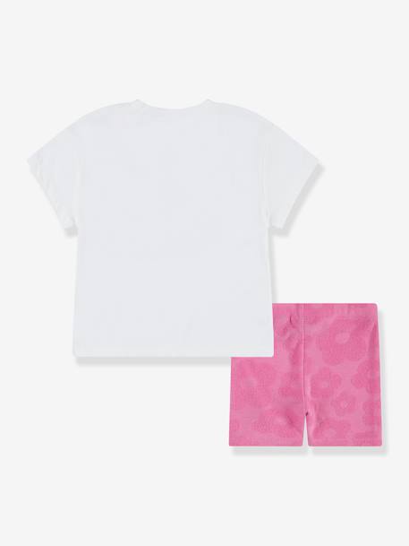 Conjunto short y camiseta CONVERSE rosa 