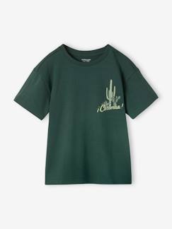 Ecorresponsables-Niño-Camiseta con motivo cactus aplicado para niño