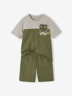Niño-Pijamas -Pijama con short cocodrilo niño