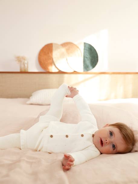Bebé-Conjuntos-Conjunto 3 prendas de punto tricot: chaqueta, pantalón bombacho y leotardos para bebé recién nacido