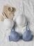 Pack de 2 sujetadores satinados para embarazo y lactancia ENVIE DE FRAISE azul grisáceo+azul marino 