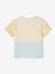 Camiseta colorblock para bebé 'Happy summer' azul claro 