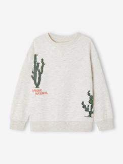Niño-Jerséis, chaquetas de punto, sudaderas-Sudadera motivos cactus para niño