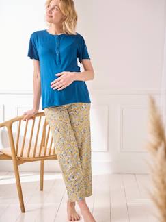Ropa Premamá-Pijamas y homewear embarazo-Conjunto de 2 prendas pijama para embarazo y lactancia