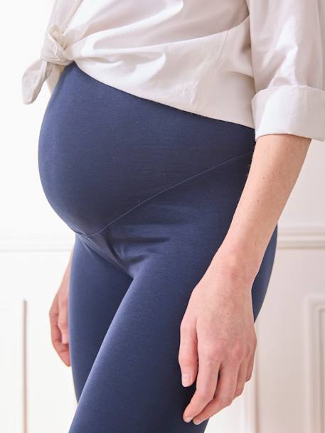 Leggings largos de embarazo azul marino+Negro 