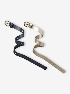Niña-Accesorios-Cinturones-Pack de 2 cinturones para niña