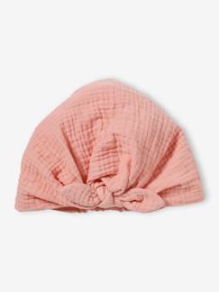 -Sombrero estilo fular anudado liso para bebé niña
