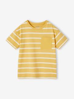 camisetas-Camiseta a rayas personalizable para niño