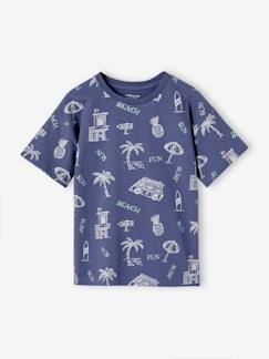 Materiales Reciclados-Niño-Camisetas y polos-Camiseta estampado gráfico vacaciones niño