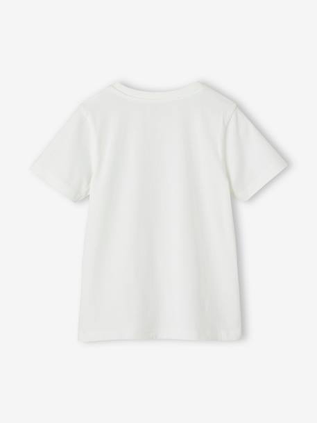 Camiseta Basics motivo lentejuelas reversibles niño blanco+verde agua 