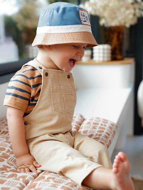 Sombrero bob colorblock para bebé niño azul 