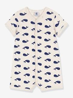-Mono corto ballenas marinas de algodón para bebé PETIT BATEAU