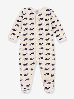 -Pijama bebé ballenas marinas de terciopelo PETIT BATEAU