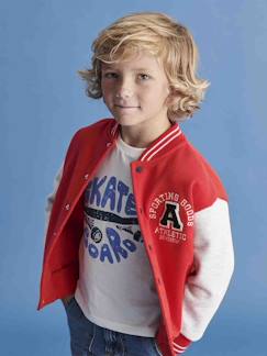 Niño-Jerséis, chaquetas de punto, sudaderas-Sudadera deportiva estilo teddy para niño