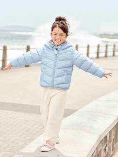 Niña-Abrigos y chaquetas-Chaqueta acolchada ligera con capucha para niña