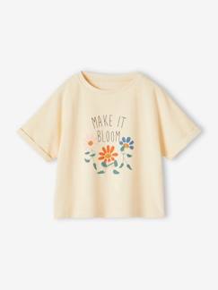 Ecorresponsables-Niña-Camiseta de felpa rizada para niña