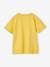 Camiseta con motivo vintage de manga corta con vuelta para niño amarillo 