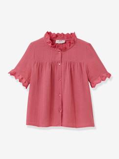 Niña-Camisas y Blusas-Camisa niña de gasa de algodón orgánico CYRILLUS