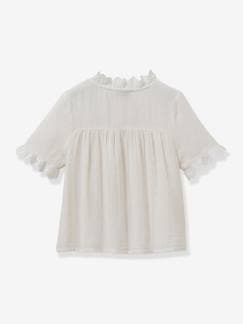 Niña-Camisas y Blusas-Camisa niña de gasa de algodón orgánico CYRILLUS