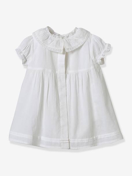 Vestido para bebé - Colección Fiesta y Boda CYRILLUS blanco 