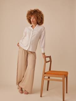 Ropa Premamá-Blusas y camisas embarazo-Camisa para embarazo de bordado inglés ENVIE DE FRAISE