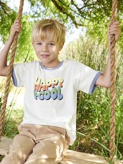 Niño-Camisetas y polos-Camisetas-Camiseta con motivo "Happy & cool" para niño