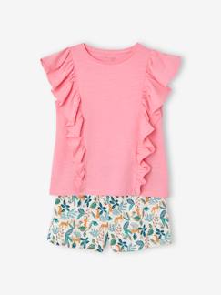 Niña-Shorts y bermudas-Conjunto de camiseta y short para niña