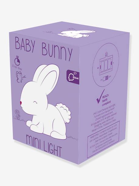 Luz nocturna mini Conejo blanco - DHINK KONTIKI blanco 