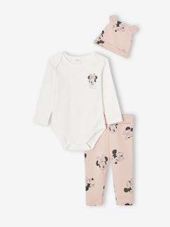 Conjunto para bebé niña: body + pantalón + gorro Disney® Minnie