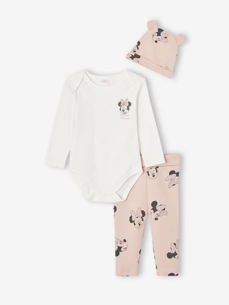 Bebé-Conjuntos-Conjunto para bebé niña: body + pantalón + gorro Disney® Minnie
