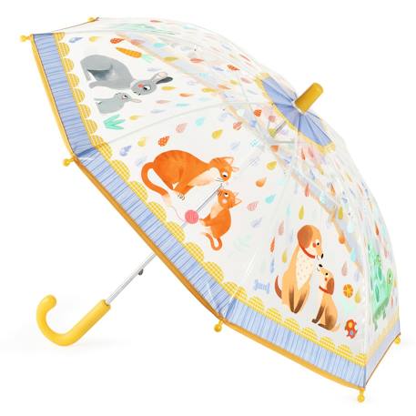 Pequeño paraguas «Mamá y bebé» DJECO amarillo 