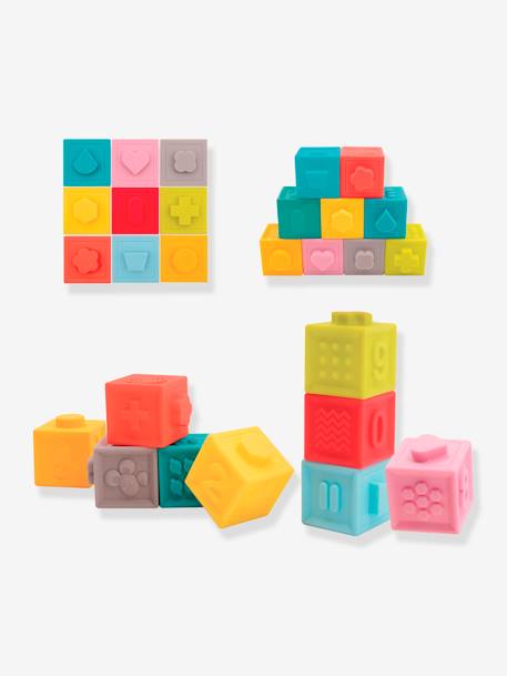 Set de 9 cubos encajables - LUDI multicolor 